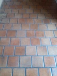 Terracotta floor restored cleaned and sealed